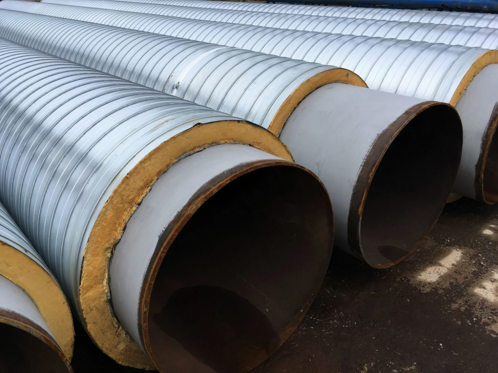 Бесшовная труба в изоляции 101,6 мм 2,11 мм API 5L Gr.B DIN 30670