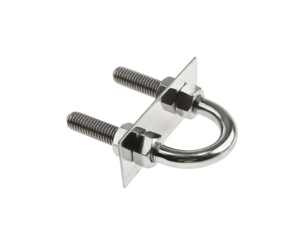 Болт-скоба U-образный Нержавеющий 139,7 мм 60 мм 16 мм 16 мм 164 мм 191 мм X2CrNiMo17-12-2 DIN 3570