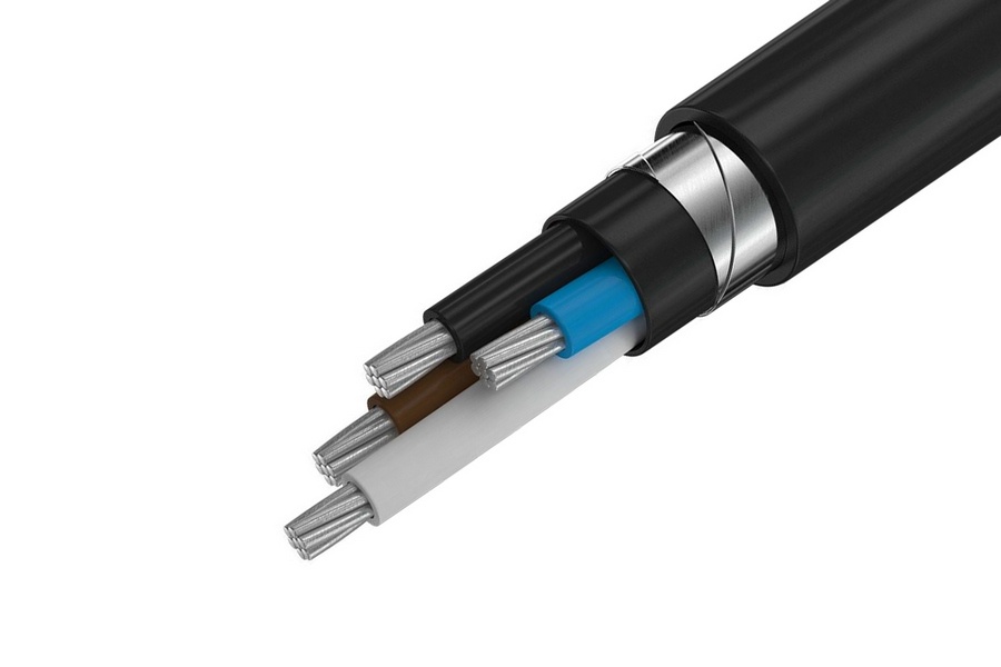 Бронированный кабель алюминиевый 1 0.66 кВ 500 мм АВБбШв ГОСТ 16442-80