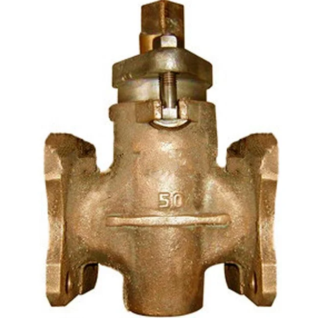 Бронзовый конусный кран фланцевый 80 мм 1 мПа БрОЦС5-5-5