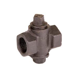 Чугунный пробковый кран муфтовый 80 мм 1 МПа