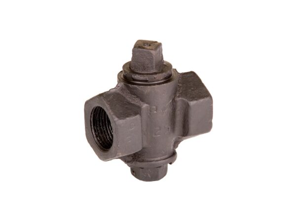 Чугунный пробковый кран фланцевый 150 мм 0.63 МПа