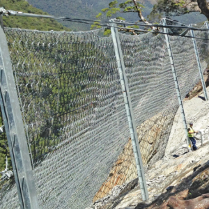 Динамический камнеулавливающий барьер RMC 300A 3000 кДж ASM3-4-350/300 S275 JR ТУ 1275-008-42873191-2019