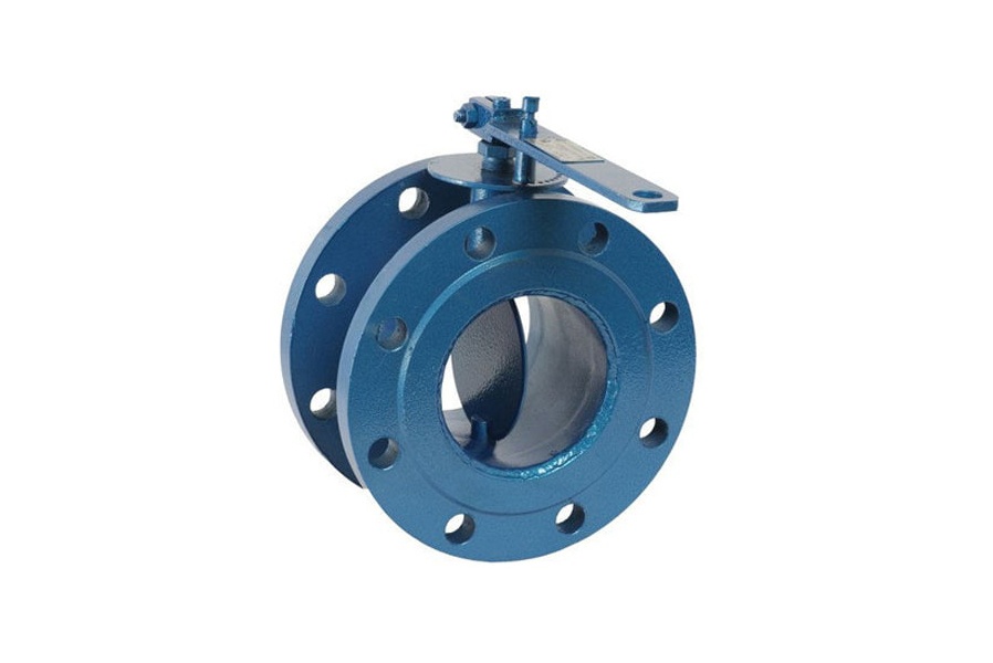 Фланцевая заслонка дроссельная дисковая 150 мм 211 мм 82 мм 545-35.111