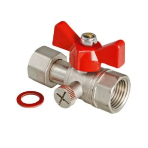 Конусный кран для манометра трехходовой с ручкой 15 мм 1.6 МПа