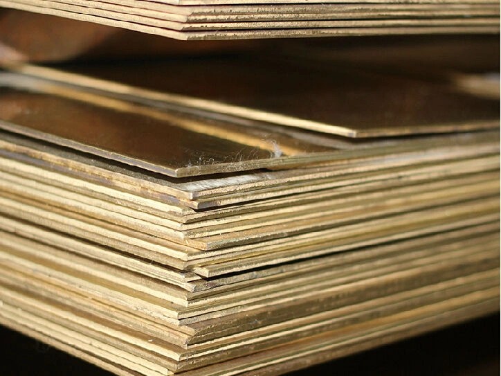 Латунный лист 10 мм 1000 мм 4000 мм Л80 ГОСТ 2208-2007