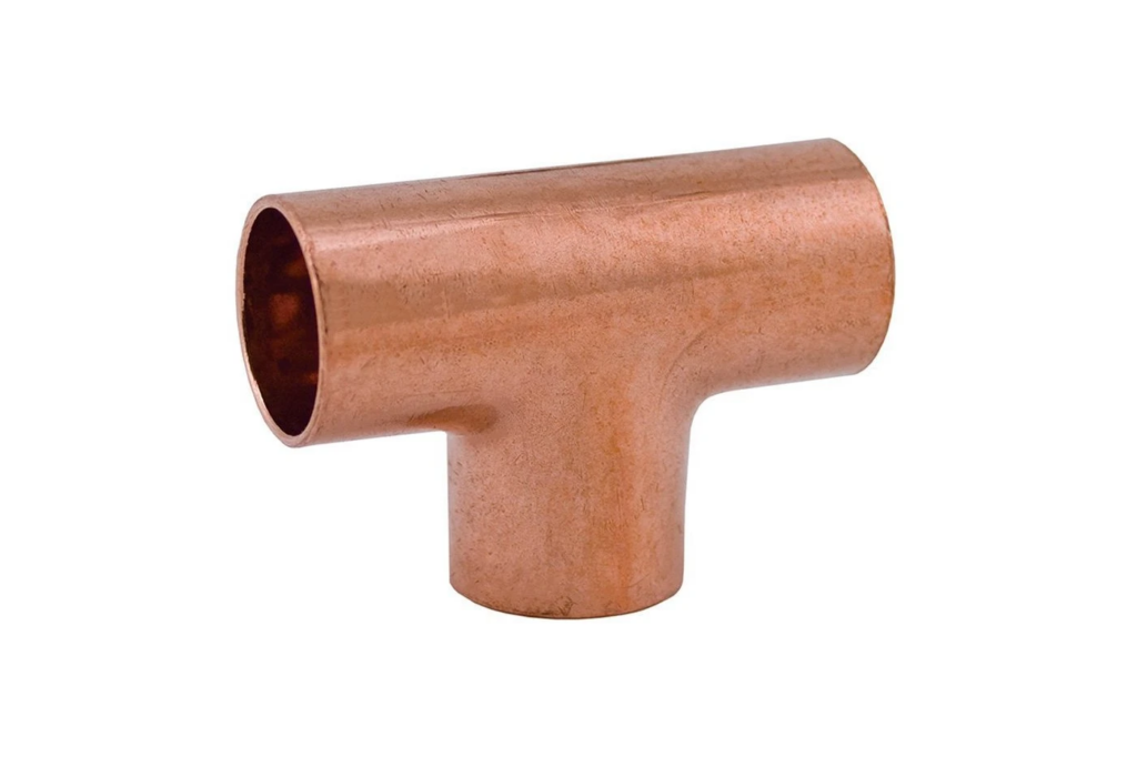 Медно-никелевый тройник 105 мм 38 мм 3 мм 3 мм МНЖ 5-1 ТУ МТБР.320660.003