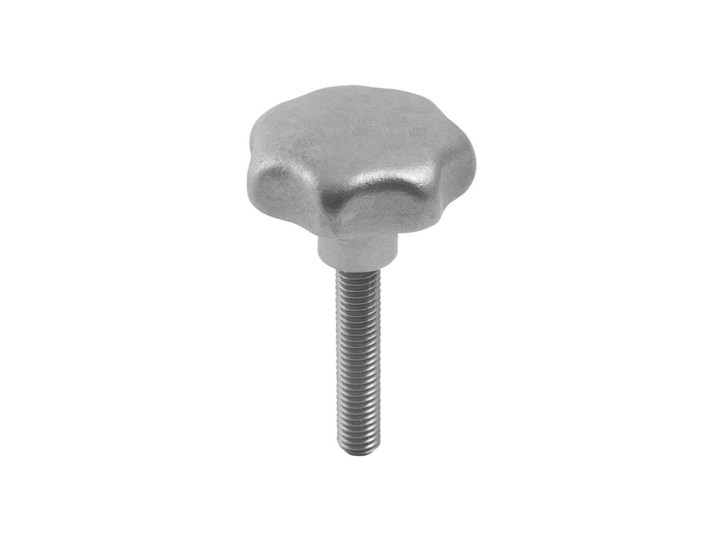 Нажимные винты с звездообразной рукояткой М8 60 мм 127 Ст45 ГОСТ 12463-67