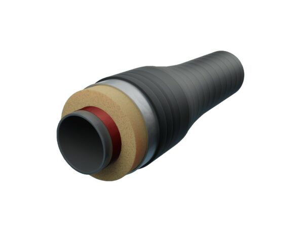 Переход в ППУ изоляции эксцентрический 530 мм 377 мм 20 мм оцинкованная ГОСТ 17378-2001 ГОСТ 30732-2020