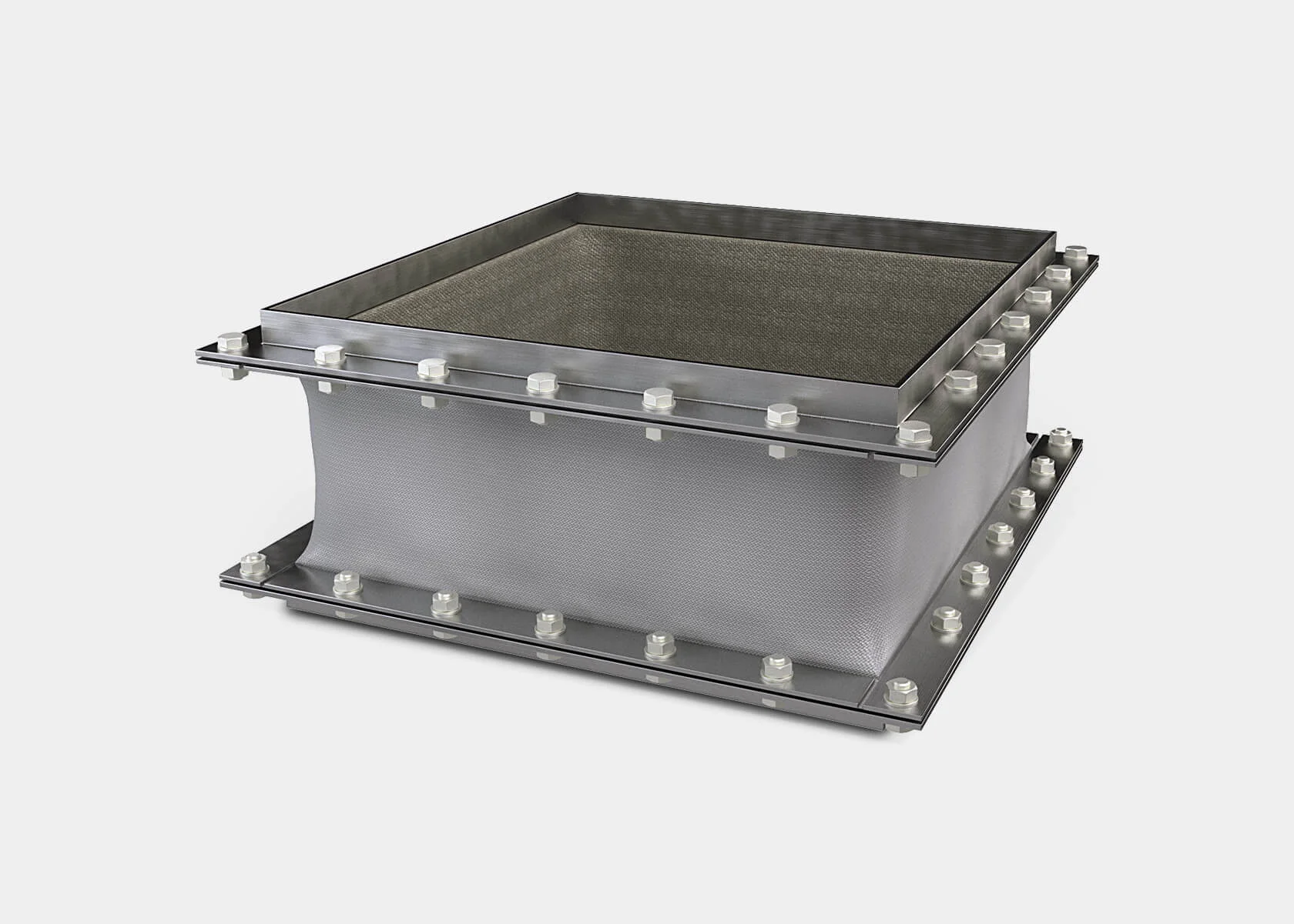 Прямоугольный тканевый компенсатор 400 мм 200 мм 1 МПа