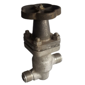 Сильфонный запорный вентиль 100 мм 1 МПа 14нж17ст 12Х18Н10Т