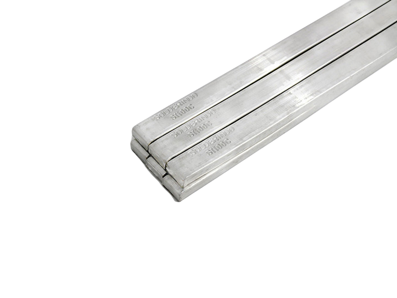 Оловянно-индиевый припой ПОиН-10. Слиток 12х25х250