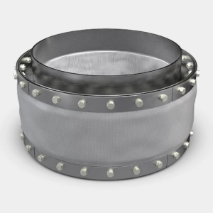 Круглый тканевый компенсатор фланцевый 400 мм 1 МПа