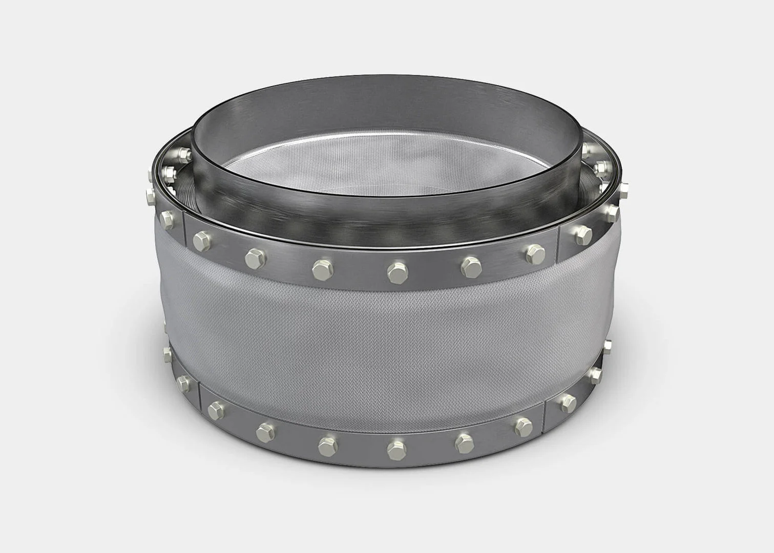 Круглый тканевый компенсатор ленточный 300 мм 1 МПа