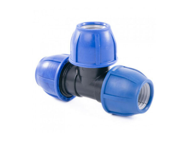 Тройник ПНД компрессионный 75 х 2 х 75 с внутренней резьбой