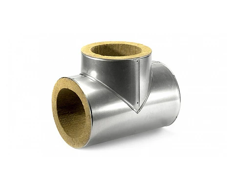 Тройник в оцинковке 714 мм 120 мм 100 кг/м3