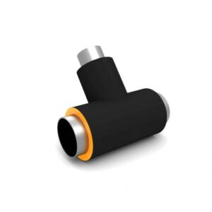 Тройник в ППУ изоляции 114 мм 4 мм 33 мм полиэтиленовый ТУ 102-488-05 ГОСТ 30732-2020