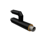 Тройниковое ответвление в ППУ изоляции 1020 мм 1200 мм 1020 мм 1200 мм оцинкованная оболочка ГОСТ 30732-2020