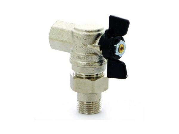 Угловой муфтовый кран 1/2х3/4 дюйм 3/4 дюйм 1.6 МПа