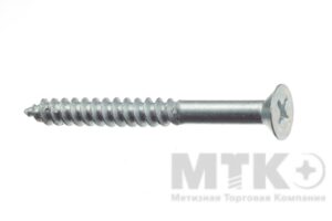 Шурупы с потайной головкой ГОСТ 1145 оцинкованные (4,0 x 60)